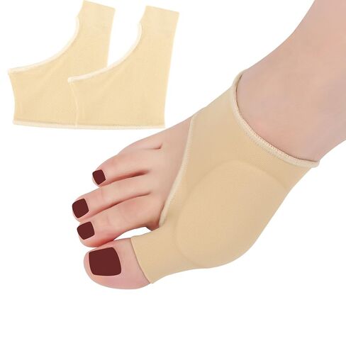 Bunion Sleeve with Bunion Relief Pads Big Toes Protectors for Women Men 2Pack (Beige-S) Bunions Sock with Gel Foot Care Cushion,Hallux Valgus Cushion Toe in Saudi Arabia