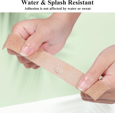 4 Rolls Broken Big Toe Little Toenail Protectors Women Men, 1 inch Self Adhesive Toe Covers Guards Bandages for Thumb Finger Cushions Feet Sleeve Pain Relief, Wrist Ankle Vet Wrap(Skin Color) in Kuwait