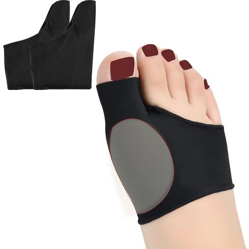 Bunion Sleeve with Bunion Relief Pads Big Toes Protectors for Women Men 2Pack (Black-XL) Bunions Sock with Gel Foot Care Cushion,Hallux Valgus Cushion Toe in Saudi Arabia