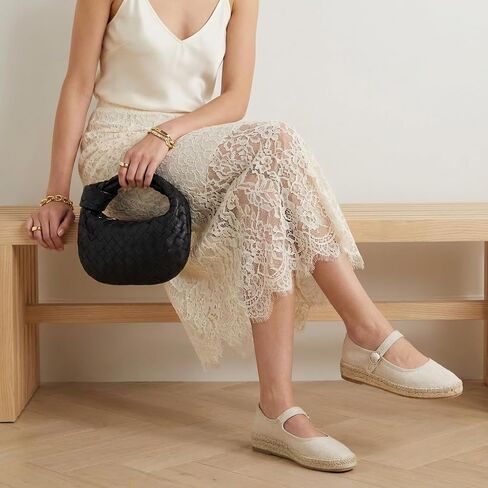 CUSHIONAIRE Tapas Canvas Mary Jane Flat Espadrilles for Women, Cushioned Comfort Closed Toe with Adjustable Strap in Saudi Arabia