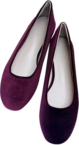 SAILING LU Women's Pointed Toe Ballet Flats Comfortable Solid Color Flat Shoes Casual for Women Work Slip-Ons Loafers in Saudi Arabia