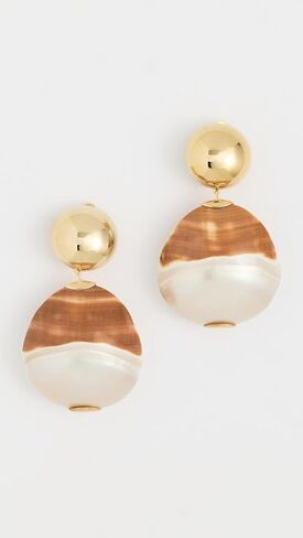 Lizzie Fortunato Women's Rodan Pearl Earrings In Tigre in Saudi Arabia