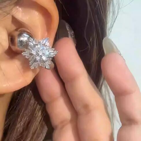 Rhinestone for Clip on Earbuds Open Ear Accessories, Elegant Zirconia Decorative Earphone Accessories, Removable Exquisite DIY Decoration in Saudi Arabia
