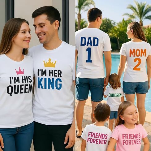 6 Pack White Polyester Sublimation T-Shirt Blanks, Unisex Crew Neck Short Sleeve for DIY Custom Printing & Heat Transfer in Saudi Arabia