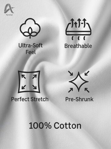 Men's 100% Cotton T-Shirt, Soft Crew Neck Short Sleeve Tee, Classic Comfort Fit in Saudi Arabia