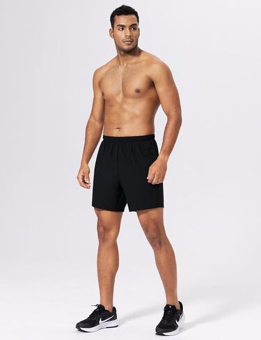 Men's 2 in 1 Running Athletic Shorts 5 Inch Inseam with Liner Quick Dry Gym Workout Shorts for Men with Phone Pockets in Saudi Arabia