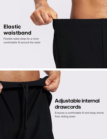 Men's 2 in 1 Running Athletic Shorts 5 Inch Inseam with Liner Quick Dry Gym Workout Shorts for Men with Phone Pockets in Saudi Arabia