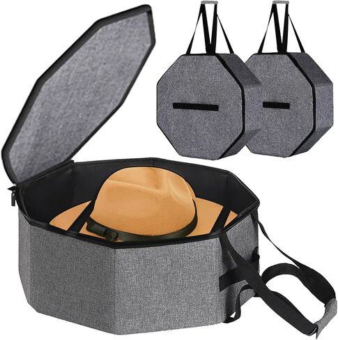 Hat Storage Box,Hat Boxes for Women Storage,Cowboy Hats Holder for Travel,Wide Brims Hat Carrier Case,Stuffed Animal Toy Organizer,Hat Box Closet Organizers and Storage,Hat Boxes for Men in Saudi Arabia