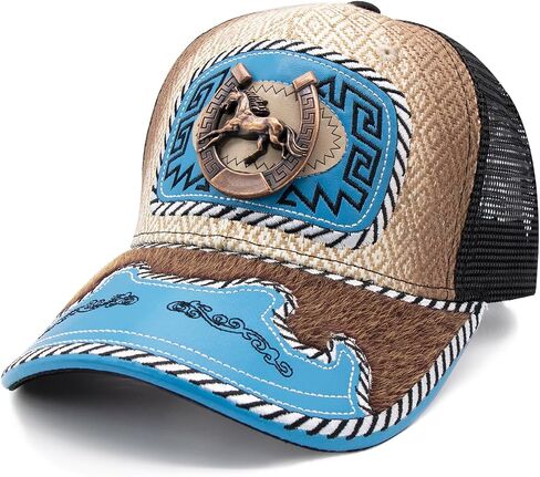 URAMAN Cowboy Hats for Women Trucker Hat Western Cowgirl Hat Cute Pink Baseball Cap for Country Concert Rodeo in Saudi Arabia