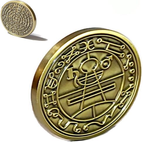 Secret Seal of Solomon – King Solomon Talisman with 72 Names of God – Kabbalah Amulet for Protection and Spiritual Defense – Brass Medallion in Saudi Arabia