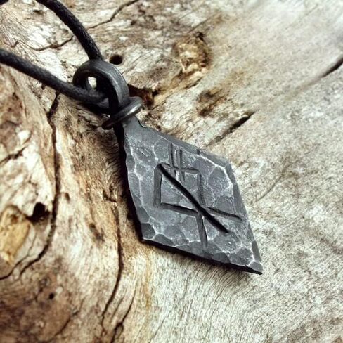 NauticalMart Iron Wolf Rune Pendant Viking Pendant Fantasy Gift Medieval Celtic Jewelry in Kuwait