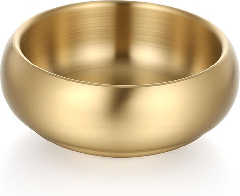 Vin Beauty Gold Metal Catch All Tray 4 Inch, Small Stainless Steel Bowl for Keys & Jewelry, Versatile Home Decor Organizer for Entryway Table, Desk, Bathroom Vanity, Office in Kuwait