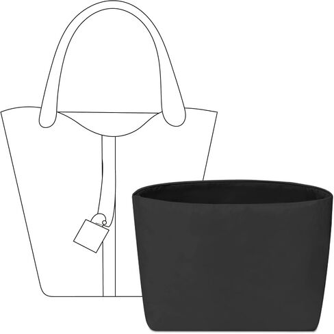 Handbag Organizer Insert for Hermes Picotin Handbag, Custom Fit Inside Premium Lightweight Water Resistant Purse Insert Accessories (Slate Gray, Fits-Picotin 18) in Kuwait