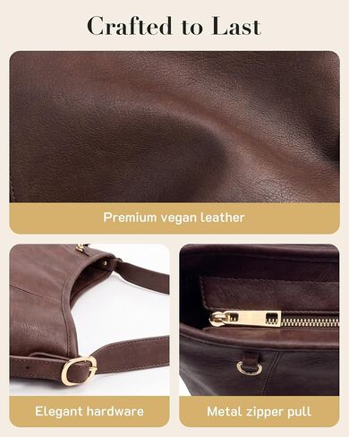 Missnine Hobo Bag for Women PU Leather Purses, Multi-pocket Crossbody Handbags with Zipper,Shoulder Bags Tote Purse in Kuwait