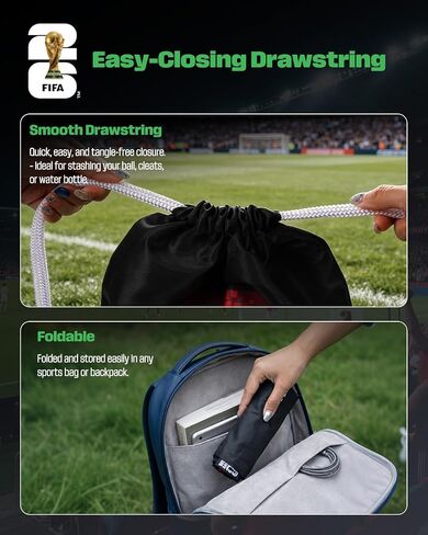 FIFA World Cup 2026 Merchandise Drawstring Backpack Bag, Nylon Drawstring Bag Large Capacity for Sports, Gym Backpack for Men Women, Travel & Daily Use, Colored in Saudi Arabia