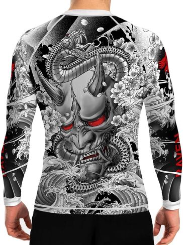 حذاء Raven Fightwear الرجالي Irezumi 3.0 Rash Guard BJJ MMA in Kuwait