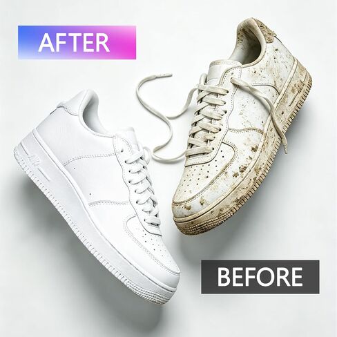 Shoe Cleaning Kit for Sneakers, Water-Free Foam Sneaker Cleaner, Shoe Care Kit, Sneaker Cleaner and Shoe Protector Oil with Brush & Microfiber Towel Included, Effective for All Type Shoes in Saudi Arabia