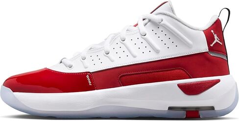 Jordan Max Aura 7 Men's Shoes (HQ2091-106, White/White-Gym Red-Black) in Kuwait