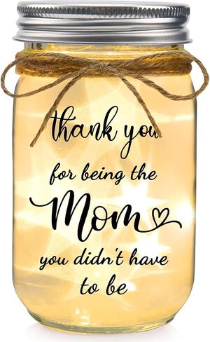 Spegiffu Daughter in Law Gifts Mason Jar Night Light - Birthday Mother's Day Wedding Gifts for Future Daughter in Law Valentines Christmas Gift in Saudi Arabia