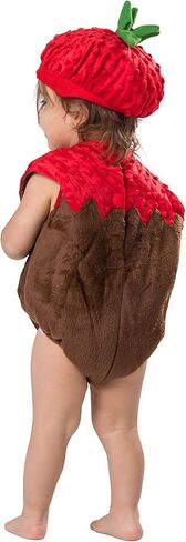 Dress Up America Chocolate Dipped Strawberry Costume for Kids - Product Includes: Bubble and Hat in Kuwait
