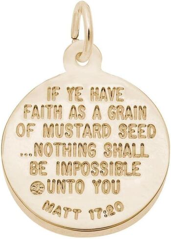 Reeds 10k Yellow Gold Mustard Seed 3D Charm in Saudi Arabia