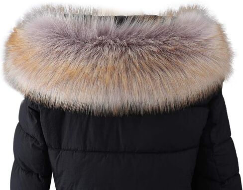 Winter Faux Fur Collar,Warm Scarf Hood Collar Elegant Shawl Collar Wrap in Kuwait
