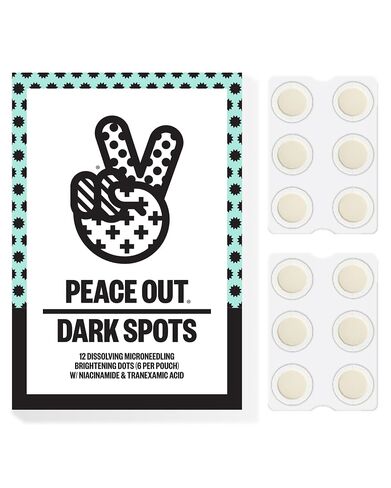 PEACE OUT Microneedling Dots for Dark Spots, Targeted Spot Patches with Dissolving Microneedles, Niacinamide, Hydrocolloid, Skincare for Uneven Tone and Texture (12 Count) in Saudi Arabia