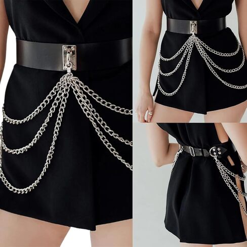 Restraint Belt for Dress Stage Dancing for Women Girls Multilayer Belt Hot Girl Belt Multilayer Harness/23842 in Kuwait