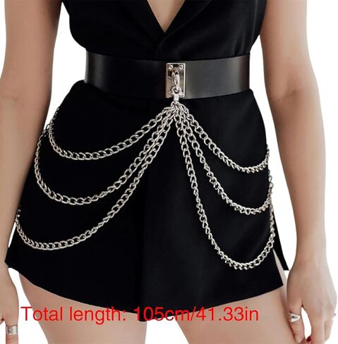 Restraint Belt for Dress Stage Dancing for Women Girls Multilayer Belt Hot Girl Belt Multilayer Harness/23842 in Kuwait