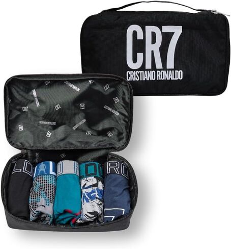 CR7 Boy's Travel Bag, Value 5-Pack Cotton Blend Trunks, X-Large age 13-15 Multicolor in Saudi Arabia