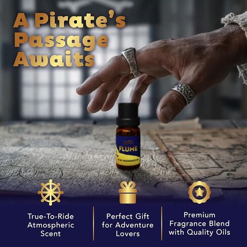 Park Scents Flume Fragrance Oil – Theme Park Scented Essential Oils for Diffusers with Smoky Cannon Fire, Ozone, Bromine-Treated Water, Fog, Damp Woods – Made in USA Home Aromatherapy Gifts (10ml) in Kuwait