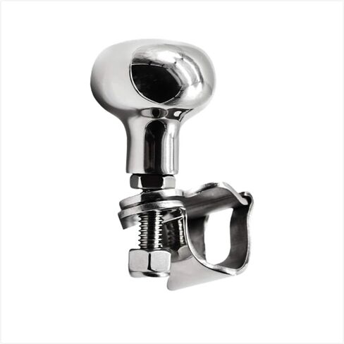 MARINE CITY 316 Grade Stainless Steel Strong Durable Gloss Polished Finish Sport Boat Knob Spinning Ball Bearing Knob for Steering Wheels – Marines – Yachts – Kayaks – Boats – Caravans (Pack of 1) in Saudi Arabia