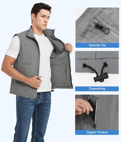 Cooling Vest for Men Ice Vest with 24 Ice Packs Cold Vest for Hot Weather Outdoor Work Everyday Active in Saudi Arabia