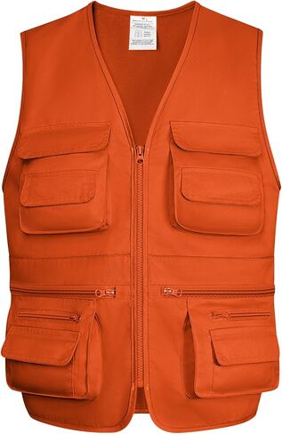 Fishing Vest for Men Outdoor, Utility Safari Cargo Vest With 8 Pockets, Lightweight, Work, Hiking, Travel in Saudi Arabia