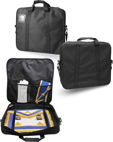 Masonic Apron Carrying Case - Lightweight Soft Black - Cordura Fabric - Masonic Regalia Apron Case (Provincial) in Kuwait