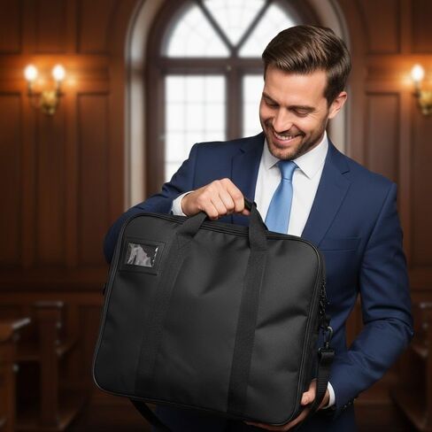 Masonic Apron Carrying Case - Lightweight Soft Black - Cordura Fabric - Masonic Regalia Apron Case (Provincial) in Kuwait