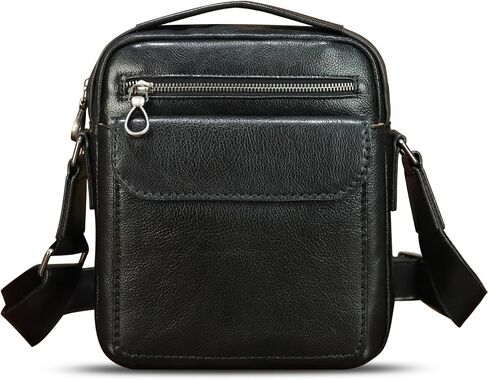 Genuine Leather Messenger Bag for Men Shoulder Crossbody Bag Vintage Man Purse Satchel Handbag in Kuwait