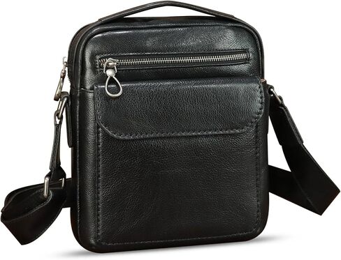 Genuine Leather Messenger Bag for Men Shoulder Crossbody Bag Vintage Man Purse Satchel Handbag in Kuwait