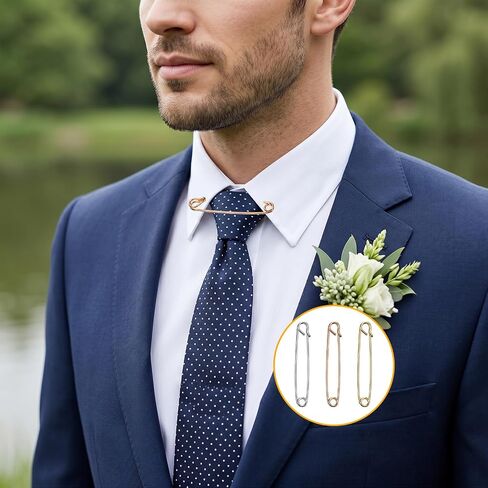3 Pcs Collar Pins for Men, Men Shirt Collar Bars Clasp Lapel Stick Brooch Collars Pins for Wedding Business Anniversary Wedding Party Meeting, Ties Accessories for Mens, Multicolor in Kuwait
