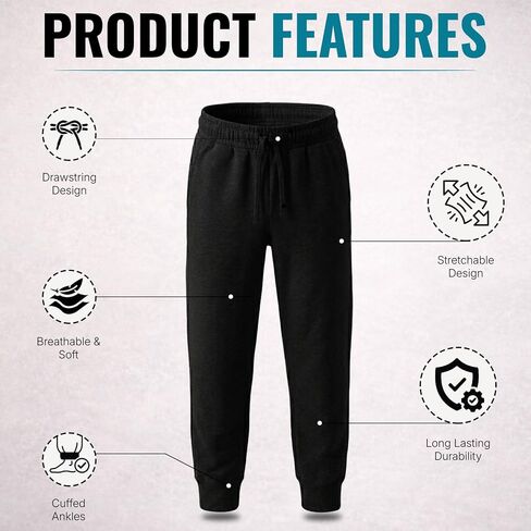 Yacht & Smith 6 Pack of Girls Jogger Bulk Sweatpants, Comfy Lounge Joggers for Kids in Kuwait