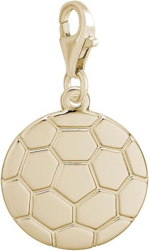 Soccer Ball Charm with Lobster Claw Clasp, Charms for Bracelets and Necklaces in Kuwait