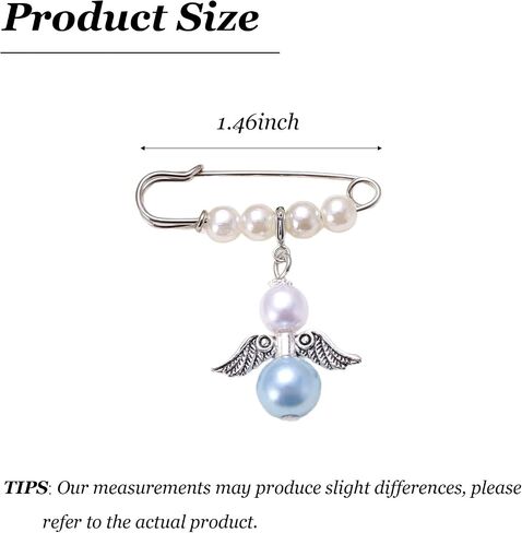 Dcfywl731 Something Blue for Bride Angel Memory Bouquet Charm Sentimental Tradition Keepsake Wedding Day Hug from Heaven Gift from Deceased Mom or Dad in Kuwait