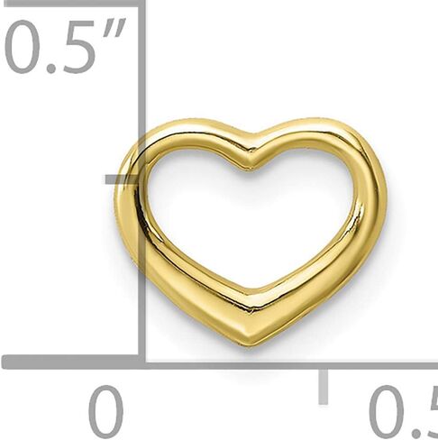 FJC Finejewelers 10k Yellow Gold Mini Floating Heart Charm in Kuwait
