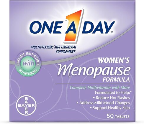 One A Day Women's Menopause Multivitamin with Vitamin A, Vitamin C, Vitamin D, Vitamin E and Zinc for Immune Health Support, Bone Health, 50 Count (New Packaging) in Kuwait