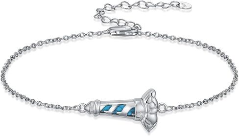 925 Sterling Silver Turquoise Exquisite Lighthouse Bracelet Boho Style Bracelet Jewelry Gifts for Women Mother in Kuwait