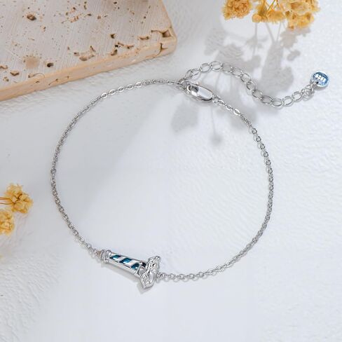 925 Sterling Silver Turquoise Exquisite Lighthouse Bracelet Boho Style Bracelet Jewelry Gifts for Women Mother in Kuwait