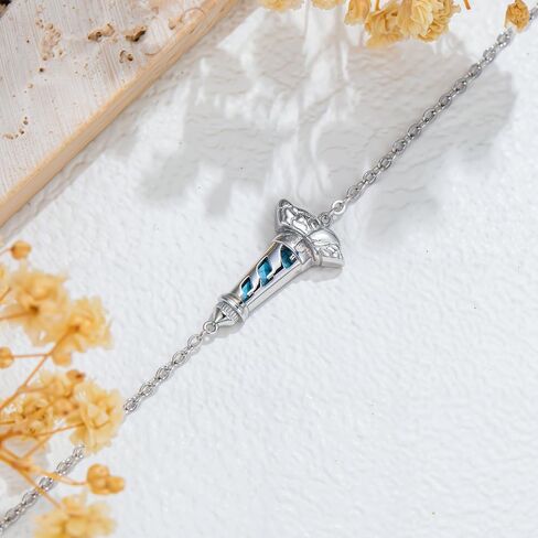 925 Sterling Silver Turquoise Exquisite Lighthouse Bracelet Boho Style Bracelet Jewelry Gifts for Women Mother in Kuwait