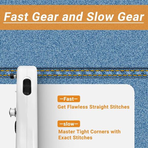Handheld Sewing Machine Cordless – Portable Mini Handheld Sewer, Pocket Sewing Machine for Quick Repairs, Handy Stitch, Travel Stitch Sew Quick, Home & DIY Fabric (White-black) in Saudi Arabia