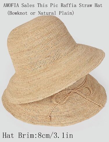 Raffia Straw Bucket Hat for Women Summer Beach Hats Handwoven Natural Raffia Bucket Hat Foldable Travel Cap in Saudi Arabia