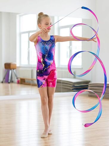 ثياب الجمباز للفتيات مع السراويل القصيرة سباركلي لامعة الماس قطعة واحدة Pro Kids Unitard Biketards مع السراويل القصيرة in Kuwait